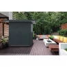 Abri de jardin hibiscus avec porte de garage battante