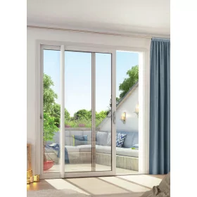 Baie coulissante PVC blanche Baie coulissante PVC blanche