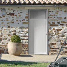 Porte de service PVC Porte de service PVC avec oculus