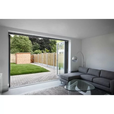 Porte accordéon aluminium 3 vantaux