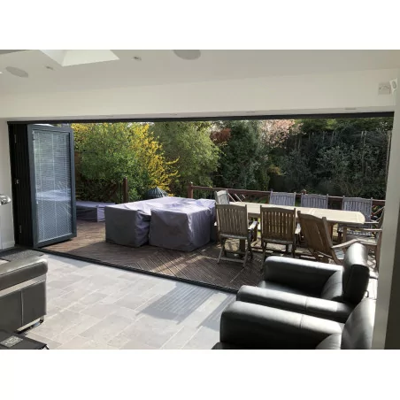 Porte accordéon 6 vantaux latéraux