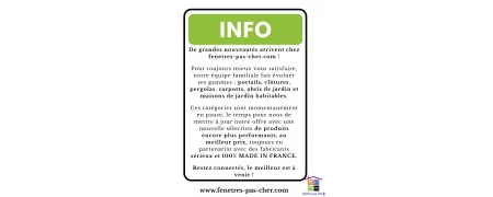 Abri de jardin Découvrez notre gamme d'abri de jardin aluminium haut de gamme à prix d'usine