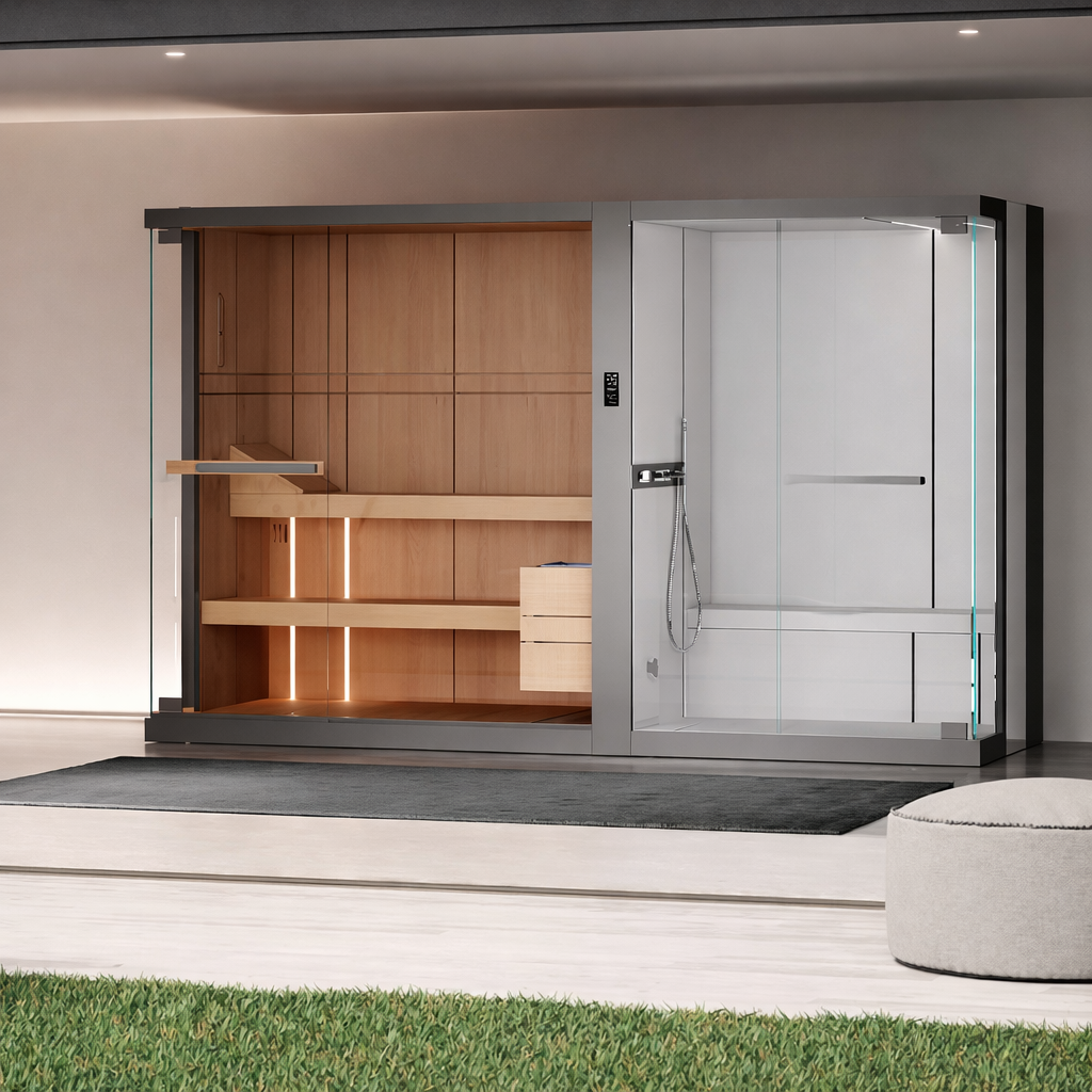 Combo SH Celsius Novellini : Sauna Hammam 2-en-1