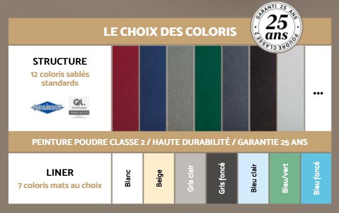 Personnalisation coloris piscine Aqua 10 - fenetres-pas-cher.com