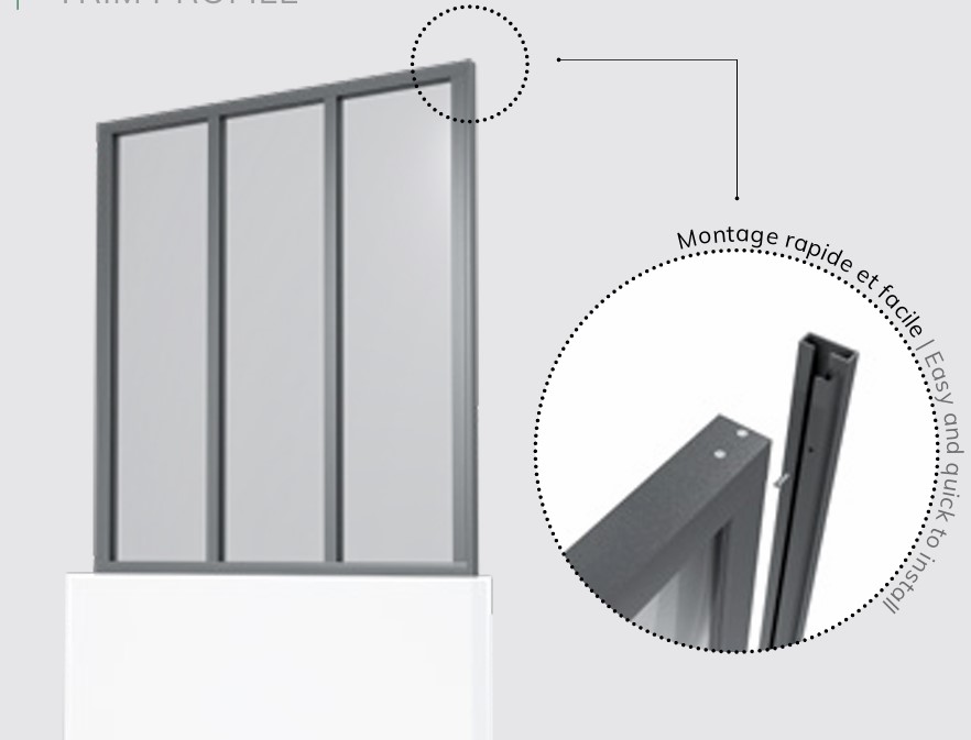 profil de finition verrière d atelier